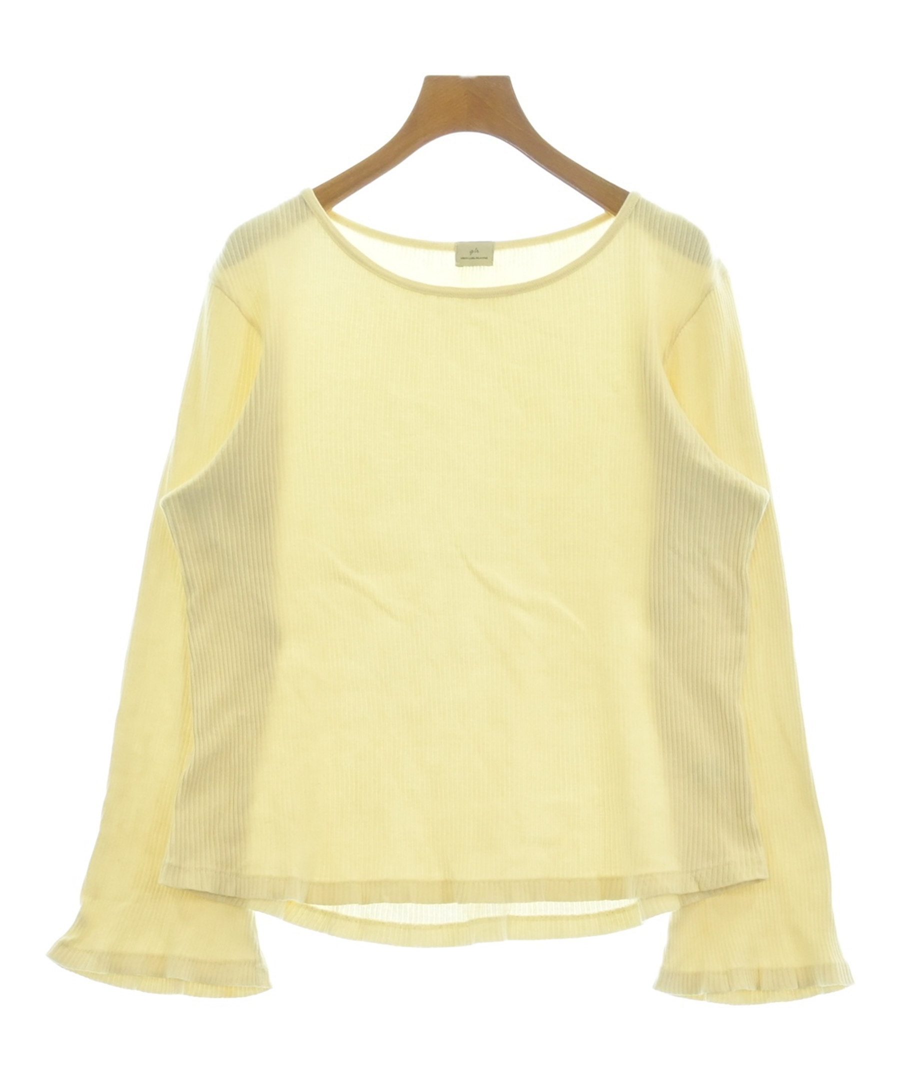 【グリーンレーベルリラクシング】カットソー テロ トロみ シフォン 白 古着 グリーンレーベルリラクシング】カットソー テロ トロみ シフォン 白 古着