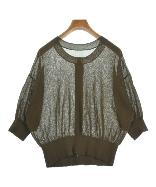 green label relaxing（グリーンレーベルリラクシング）カーディガン 茶 サイズ:F レディース/2200626768072