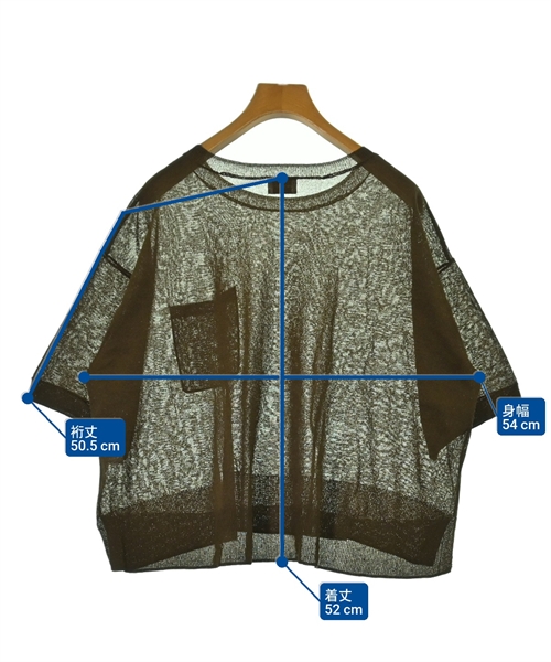 green label relaxing（グリーンレーベルリラクシング）ニット・セーター 茶 サイズ:F レディース/2200615316369