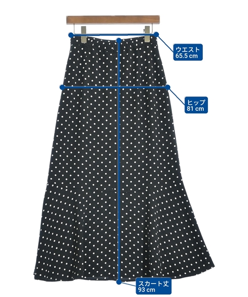 green label relaxing（グリーンレーベルリラクシング）ロング・マキシ丈スカート 黒 サイズ:-(M位) レディース/2200616513019