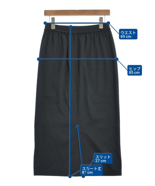 green label relaxing（グリーンレーベルリラクシング）ロング・マキシ丈スカート 黒 サイズ:F レディース/2200600344049