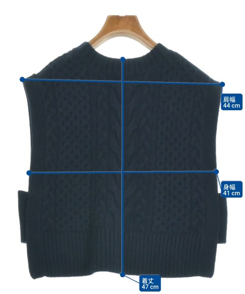 green label relaxing（グリーンレーベルリラクシング）ベスト 紺 サイズ:F レディース/2200615662015