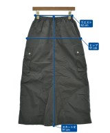 green label relaxing（グリーンレーベルリラクシング）ロング・マキシ丈スカート グレー サイズ:36(S位) レディース/2200616750025