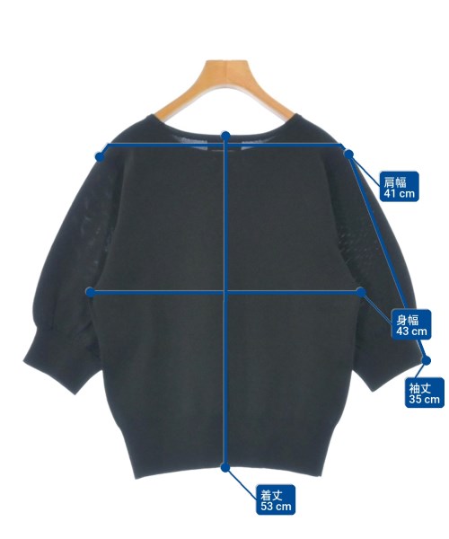 green label relaxing（グリーンレーベルリラクシング）ニット・セーター 黒 サイズ:F レディース/2200618002030