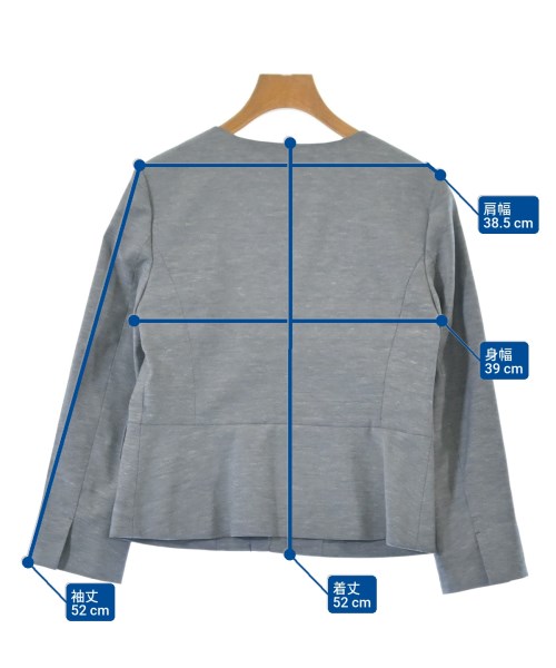 green label relaxing（グリーンレーベルリラクシング）ノーカラージャケット グレー サイズ:38(M位) レディース/2200625379019