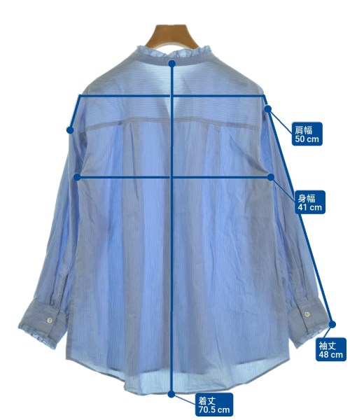 green label relaxing（グリーンレーベルリラクシング）ブラウス 青 サイズ:F レディース/2200627534034