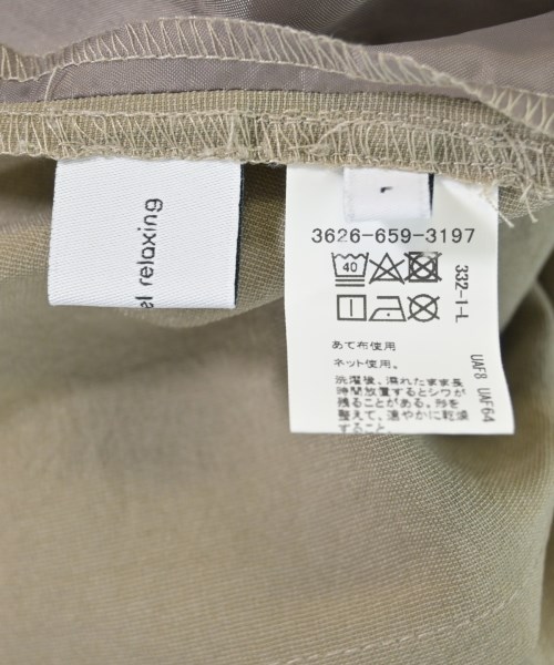 green label relaxing（グリーンレーベルリラクシング）オールインワン/サロペット カーキ サイズ:F レディース/2200628975119