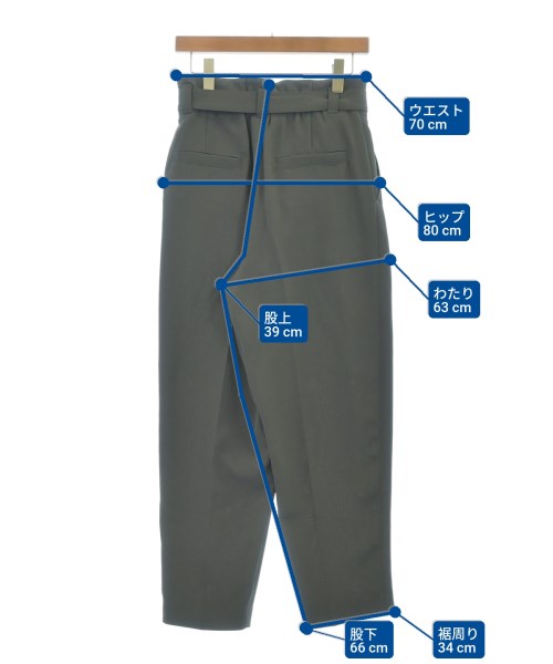 green label relaxing（グリーンレーベルリラクシング）スラックス グレー サイズ:38(M位) レディース/2200615955070