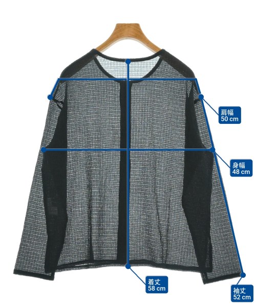 green label relaxing（グリーンレーベルリラクシング）ブラウス 黒 サイズ:F レディース/2200619508081