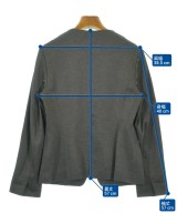 green label relaxing（グリーンレーベルリラクシング）ノーカラージャケット グレー サイズ:40(M位) レディース/2200619551032