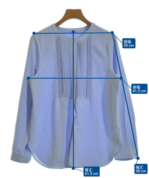 green label relaxing（グリーンレーベルリラクシング）ブラウス 青 サイズ:F レディース/2200630174043