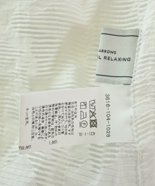 green label relaxing（グリーンレーベルリラクシング）カジュアルシャツ 白 サイズ:F レディース/2200614207026