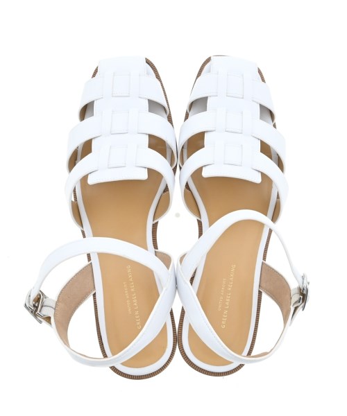 green label relaxing（グリーンレーベルリラクシング）サンダル 白 サイズ:L(25.5cm位) レディース/2200629864160