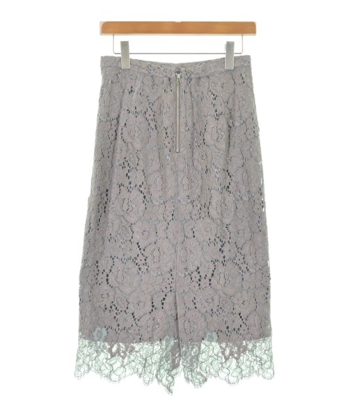 green label relaxing（グリーンレーベルリラクシング）ロング・マキシ丈スカート グレー サイズ:38(M位) レディース/2200615969084