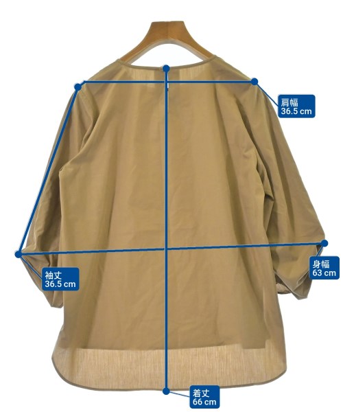 green label relaxing（グリーンレーベルリラクシング）ブラウス 茶 サイズ:-(XL位) レディース/2200628659019