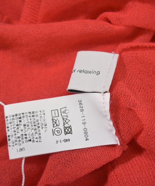green label relaxing（グリーンレーベルリラクシング）カーディガン 赤 サイズ:F レディース/2200628659040