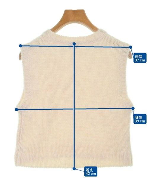 green label relaxing（グリーンレーベルリラクシング）ベスト 白 サイズ:F レディース/2200632423040