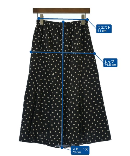 green label relaxing（グリーンレーベルリラクシング）ロング・マキシ丈スカート 黒 サイズ:-(M位) レディース/2200617330028