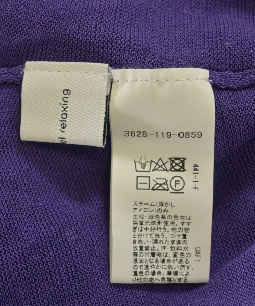 green label relaxing（グリーンレーベルリラクシング）カーディガン 紫 サイズ:F レディース/2200614608090