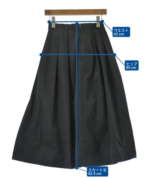 green label relaxing（グリーンレーベルリラクシング）ロング・マキシ丈スカート 黒 サイズ:36(S位) レディース/2200629414082