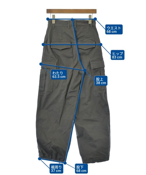 green label relaxing（グリーンレーベルリラクシング）カーゴパンツ グレー サイズ:38(M位) レディース/2200630530078