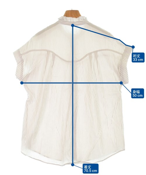 green label relaxing（グリーンレーベルリラクシング）ブラウス 白 サイズ:F レディース/2200619098124