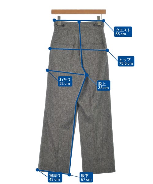 green label relaxing（グリーンレーベルリラクシング）スラックス グレー サイズ:36(S位) レディース/2200621080032