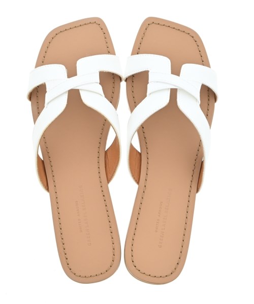 green label relaxing（グリーンレーベルリラクシング）サンダル 白 サイズ:S(-22.5cm位) レディース/2200632503032