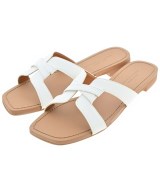 green label relaxing（グリーンレーベルリラクシング）サンダル 白 サイズ:S(-22.5cm位) レディース/2200632503032