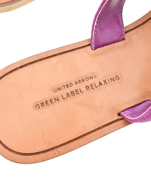 green label relaxing（グリーンレーベルリラクシング）サンダル 紫 サイズ:S(22.5cm位) レディース/2200611323071