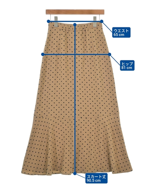 green label relaxing（グリーンレーベルリラクシング）ロング・マキシ丈スカート ベージュ サイズ:-(M位) レディース/2200609840030