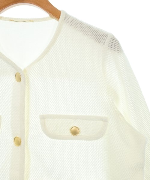 green label relaxing（グリーンレーベルリラクシング）ノーカラージャケット 白 サイズ:-(M位) レディース/2200608589022