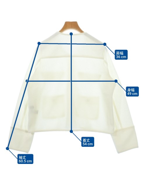 green label relaxing（グリーンレーベルリラクシング）ノーカラージャケット 白 サイズ:-(M位) レディース/2200608589022