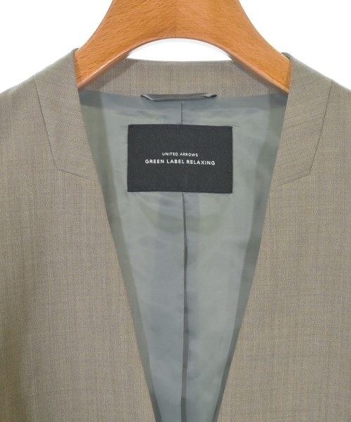 green label relaxing（グリーンレーベルリラクシング）ノーカラージャケット グレー サイズ:40(M位) レディース/2200605050013
