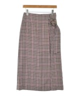 green label relaxing（グリーンレーベルリラクシング）ロング・マキシ丈スカート 茶 サイズ:36(S位) レディース/2200612827189