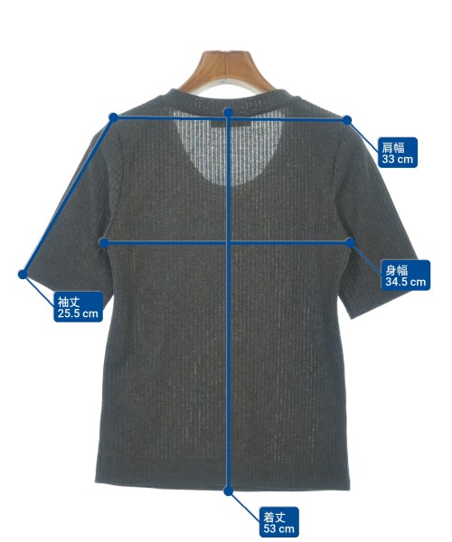 green label relaxing（グリーンレーベルリラクシング）Tシャツ・カットソー グレー サイズ:-(XS位) レディース/2200609042021