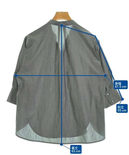 green label relaxing（グリーンレーベルリラクシング）ブラウス グレー サイズ:-(XL位) レディース/2200613569040