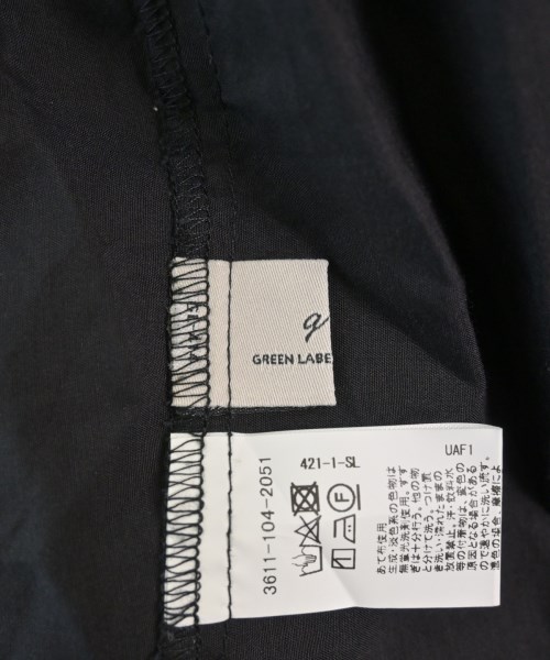 green label relaxing（グリーンレーベルリラクシング）カジュアルシャツ 黒 サイズ:F レディース/2200618470037