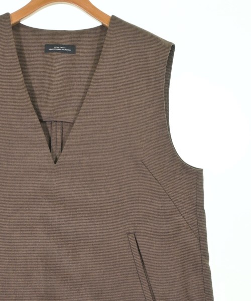 green label relaxing（グリーンレーベルリラクシング）ベスト 茶 サイズ:F レディース/2200618533015