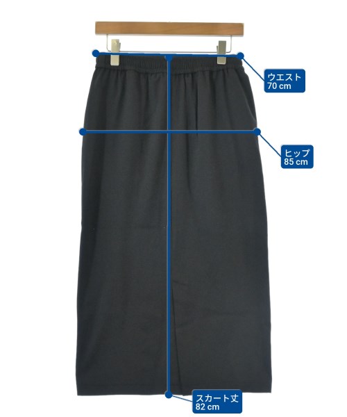 green label relaxing（グリーンレーベルリラクシング）ロング・マキシ丈スカート 黒 サイズ:F レディース/2200612819016