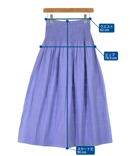 green label relaxing（グリーンレーベルリラクシング）ロング・マキシ丈スカート 紫 サイズ:F レディース/2200611283047