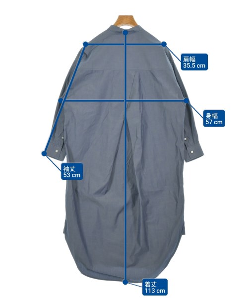 green label relaxing（グリーンレーベルリラクシング）シャツワンピース 紺 サイズ:F レディース/2200619223038