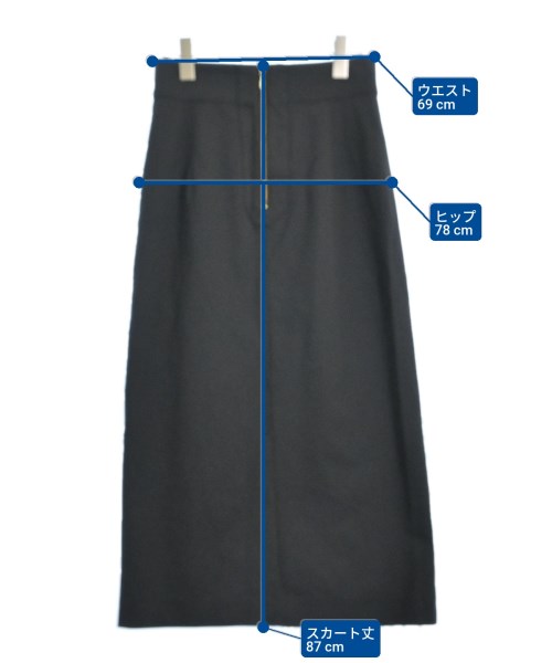 green label relaxing（グリーンレーベルリラクシング）ロング・マキシ丈スカート 黒 サイズ:38(M位) レディース/2200609628027