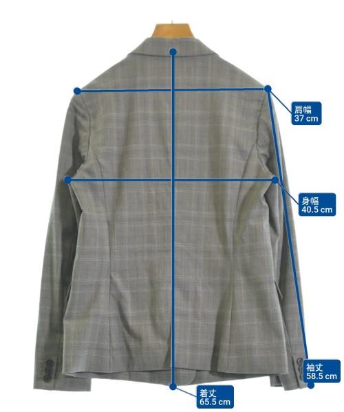 green label relaxing（グリーンレーベルリラクシング）テーラードジャケット グレー サイズ:38(M位) レディース/2200619461027