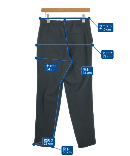 green label relaxing（グリーンレーベルリラクシング）クロップドパンツ 黒 サイズ:40(M位) レディース/2200620100144