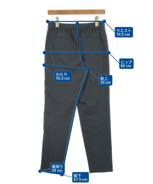 green label relaxing（グリーンレーベルリラクシング）クロップドパンツ グレー サイズ:40(M位) レディース/2200620100151