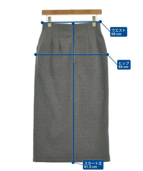 green label relaxing（グリーンレーベルリラクシング）ロング・マキシ丈スカート グレー サイズ:38(M位) レディース/2200611013132