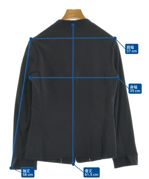 green label relaxing（グリーンレーベルリラクシング）ノーカラージャケット 紺 サイズ:38(M位) レディース/2200611551016