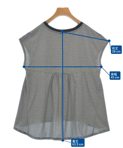 green label relaxing（グリーンレーベルリラクシング）Tシャツ・カットソー 黒 サイズ:F レディース/2200610445132