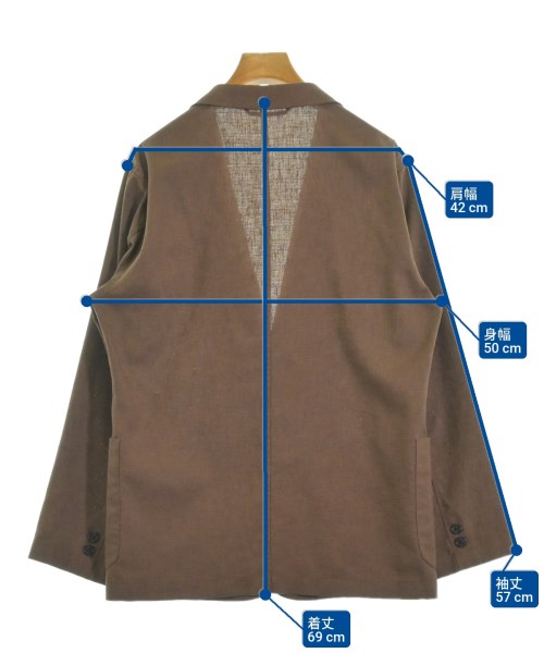 green label relaxing（グリーンレーベルリラクシング）カジュアルジャケット 茶 サイズ:M レディース/2200611281029